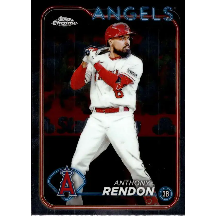 2024 Topps Chrome #61 Anthony Rendon NM-MT Los Angeles Angels Baseball Card - Baseball Card Single