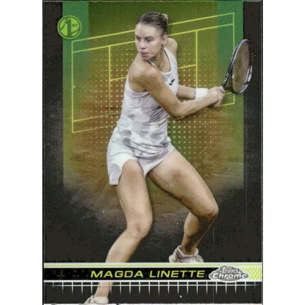2024 Topps Chrome #61 Magda Linette EX Excellent Tennis Card - Other