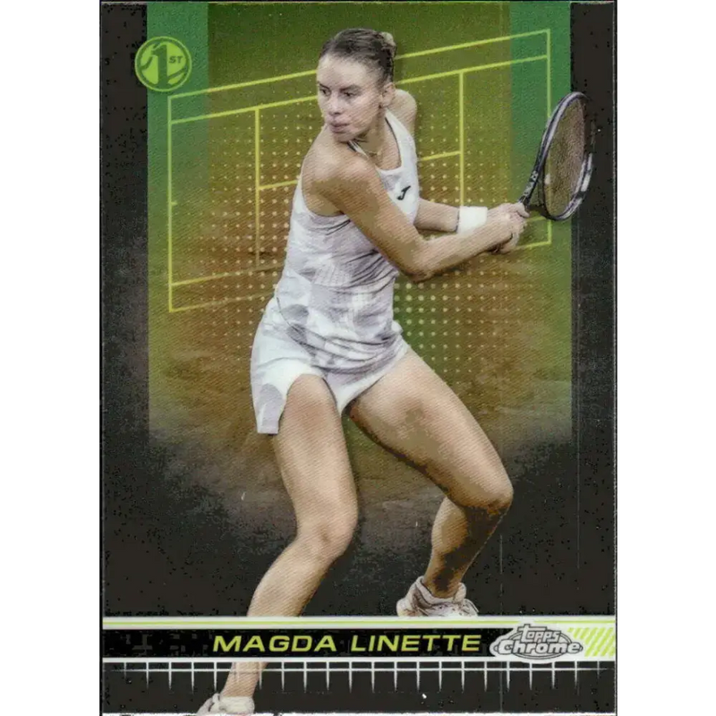2024 Topps Chrome #61 Magda Linette EX Excellent Tennis Card - Other