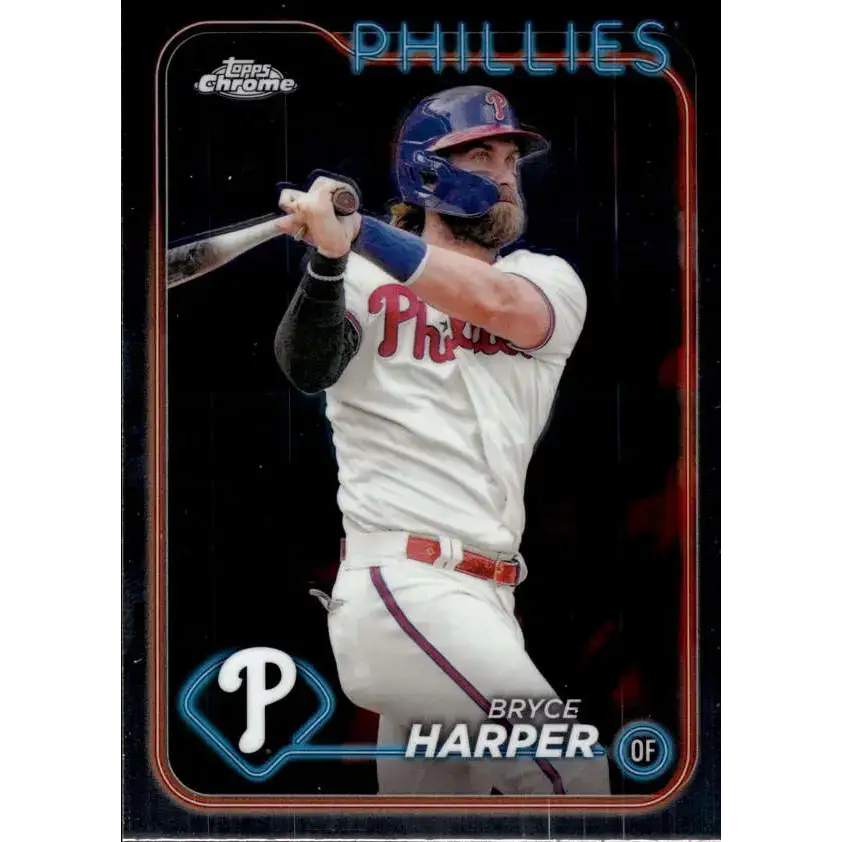 2024 Topps Chrome #62 Bryce Harper NM-MT Philadelphia Phillies Baseball Card - Baseball Card Single