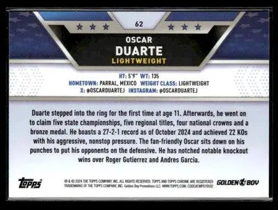 2024 Topps Chrome #62 Oscar Duarte