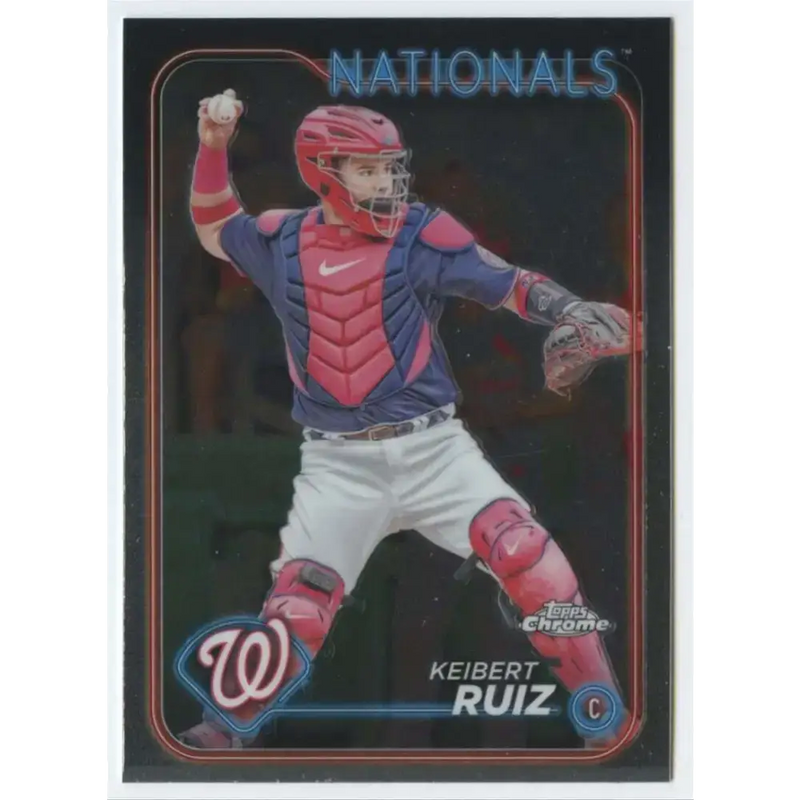 2024 Topps Chrome #64 Keibert Ruiz NM-MT Washington Nationals Baseball Card - Baseball Card Single
