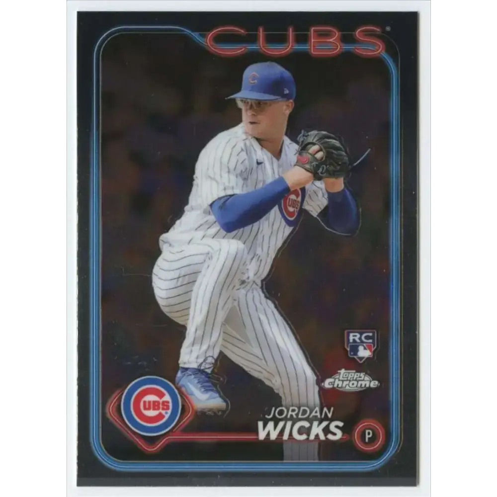 2024 Topps Chrome #67 Jordan Wicks NM-MT RC Rookie Chicago Cubs Baseball Card - Baseball Card Single