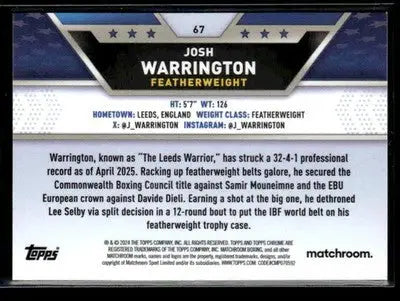 2024 Topps Chrome #67 Josh Warrington - Other