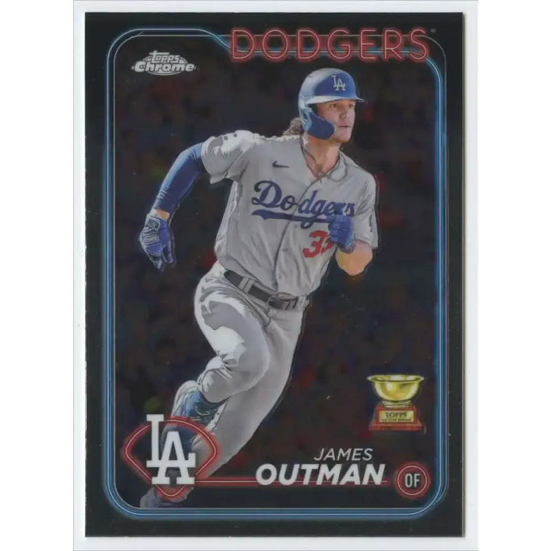 2024 Topps Chrome #68 James Outman NM-MT Los Angeles Dodgers Baseball Card - Baseball Card Single