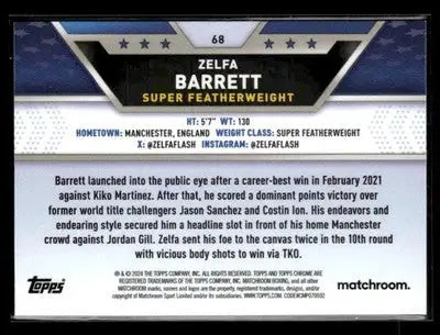 2024 Topps Chrome #68 Zelfa Barrett