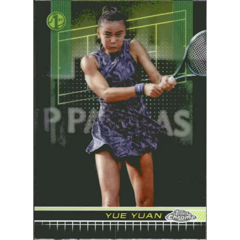 2024 Topps Chrome #7 Yue Yuan EX Excellent Tennis Card - Other