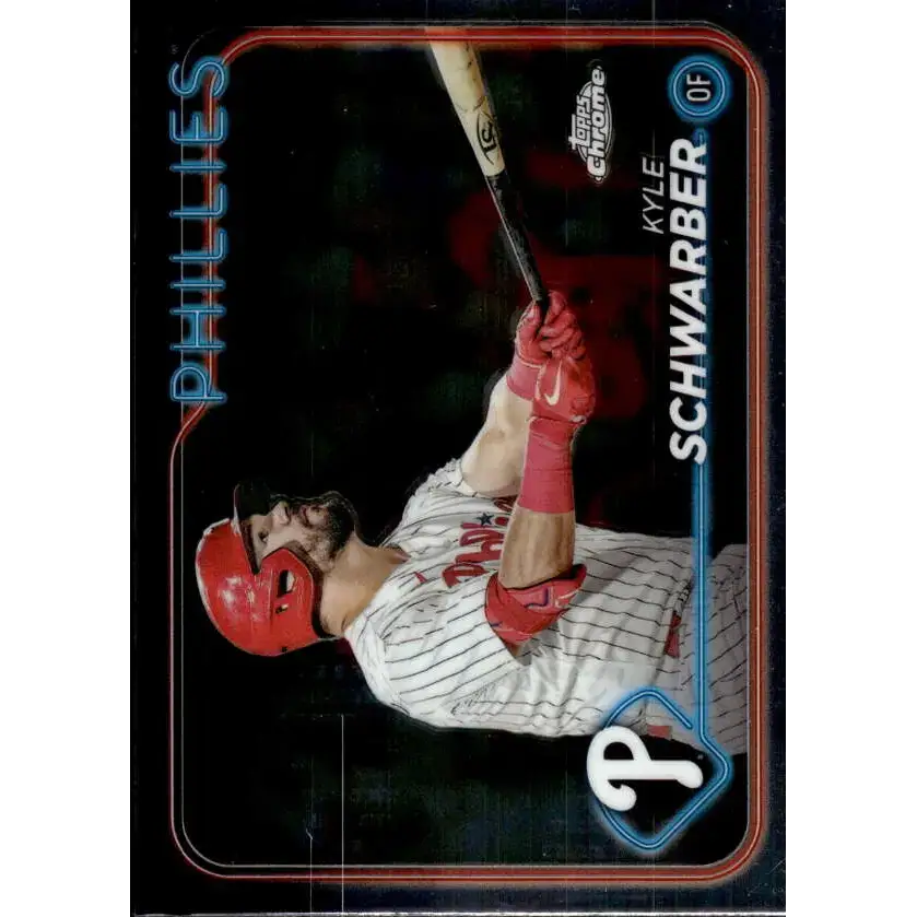 2024 Topps Chrome #71 Kyle Schwarber NM-MT Philadelphia Phillies Baseball Card - Baseball Card Single