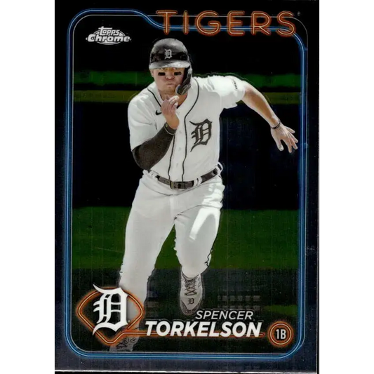 2024 Topps Chrome #73 Spencer Torkelson NM-MT Detroit Tigers Baseball Card - Baseball Card Single