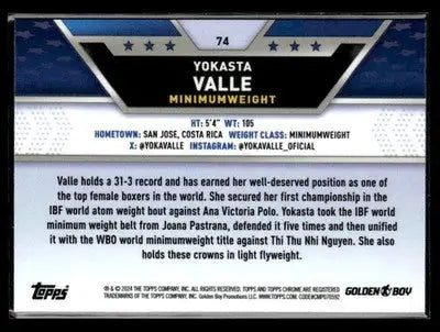 2024 Topps Chrome #74 Yokasta Valle - Other