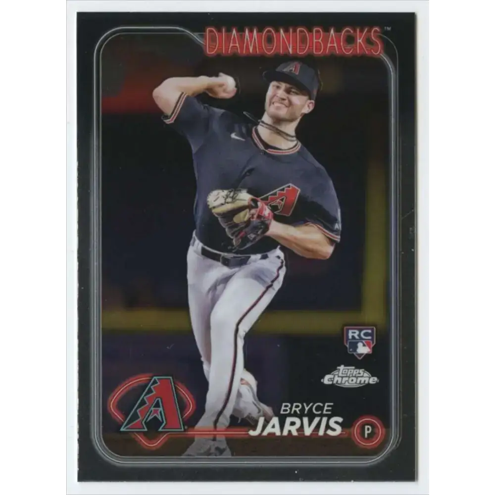 2024 Topps Chrome #75 Bryce Jarvis NM-MT RC Rookie Arizona Diamondbacks Baseball Card - Baseball Card Single