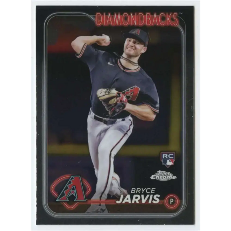 2024 Topps Chrome #75 Bryce Jarvis NM-MT RC Rookie Arizona Diamondbacks Baseball Card - Baseball Card Single