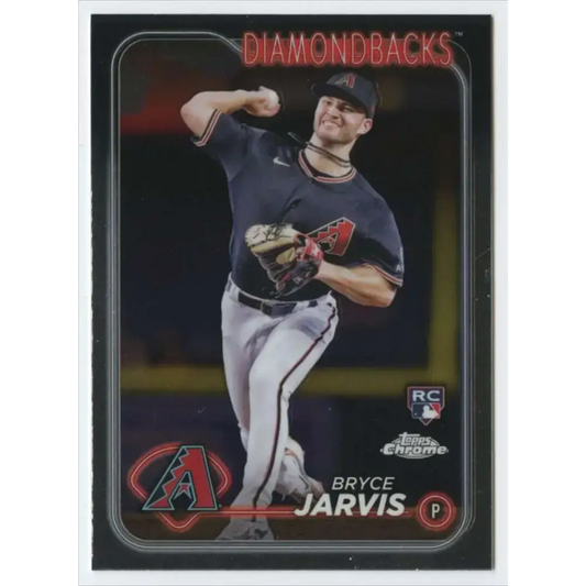 2024 Topps Chrome #75 Bryce Jarvis NM-MT RC Rookie Arizona Diamondbacks Baseball Card - Baseball Card Single