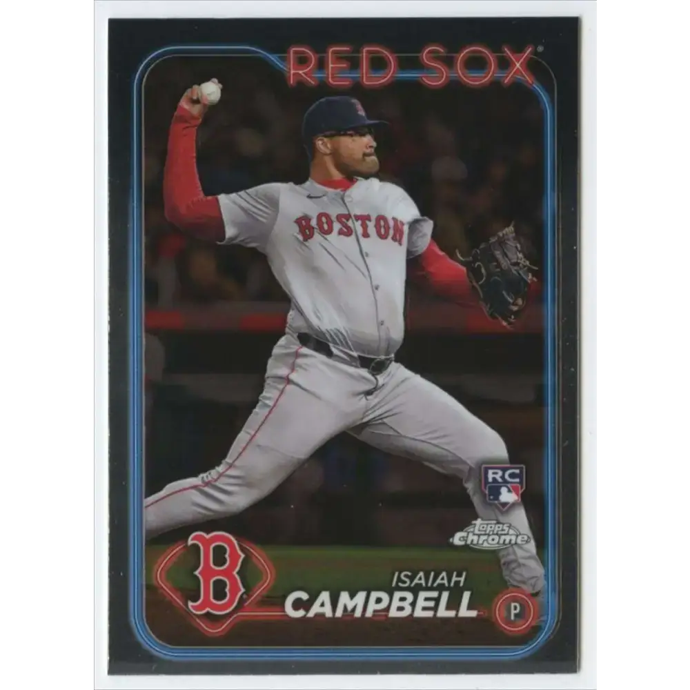 2024 Topps Chrome #76 Isaiah Campbell NM-MT RC Rookie Boston Red Sox Baseball Card - Baseball Card Single
