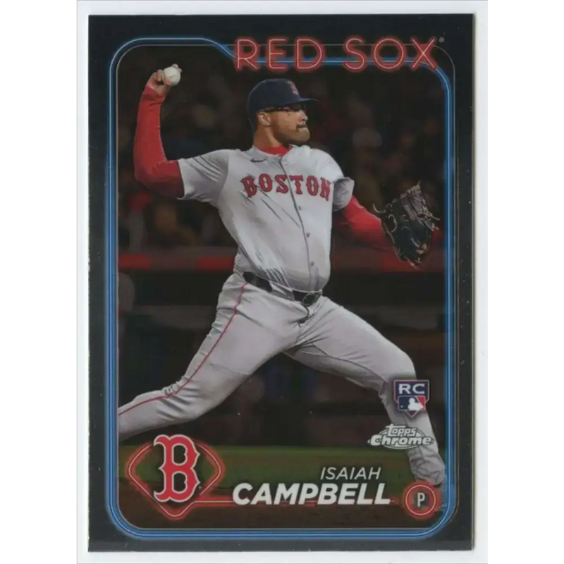 2024 Topps Chrome #76 Isaiah Campbell NM-MT RC Rookie Boston Red Sox Baseball Card - Baseball Card Single