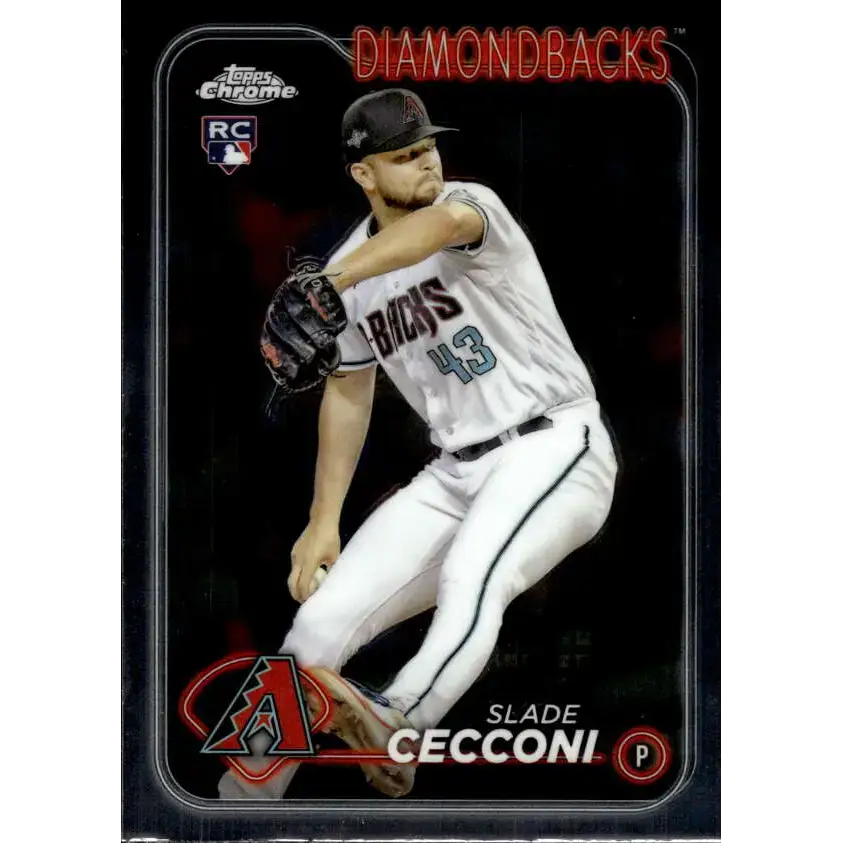 2024 Topps Chrome #77 Slade Cecconi NM-MT RC Rookie Arizona Diamondbacks Baseball Card - Baseball Card Single