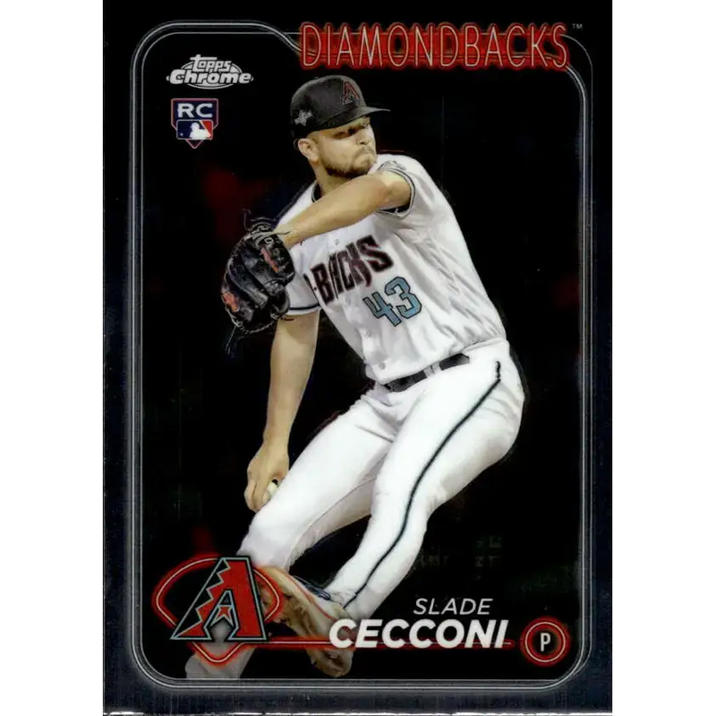 2024 Topps Chrome #77 Slade Cecconi NM-MT RC Rookie Arizona Diamondbacks Baseball Card - Baseball Card Single