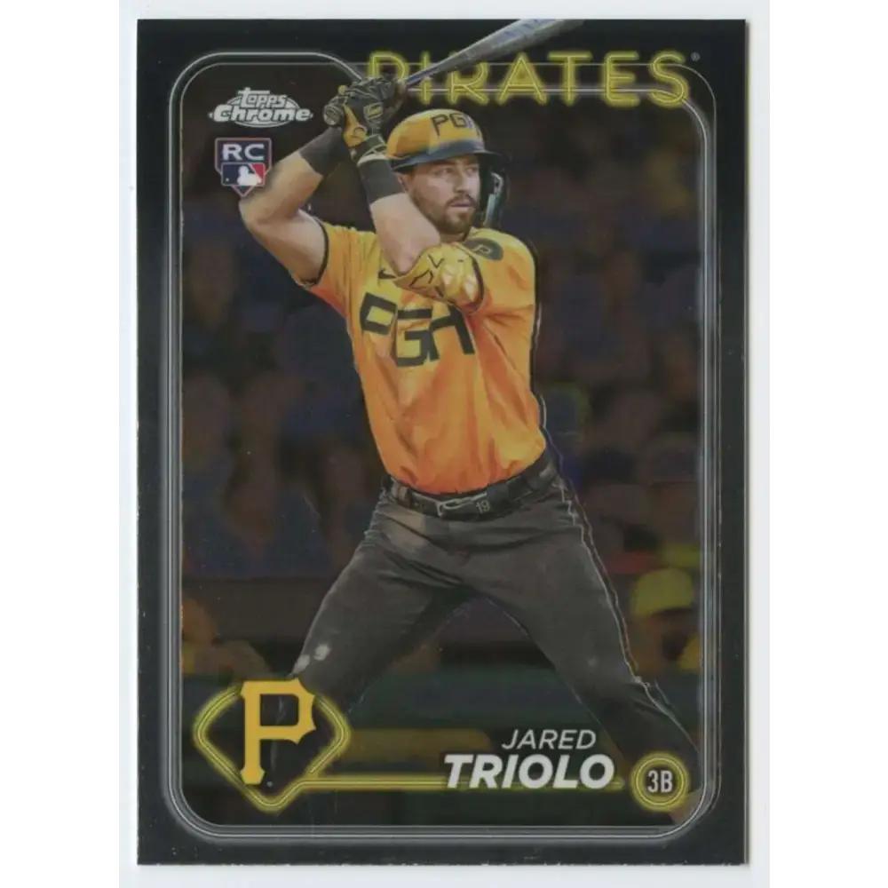 2024 Topps Chrome #79 Jared Triolo NM-MT RC Rookie Pittsburgh Pirates Baseball Card - Baseball Card Single