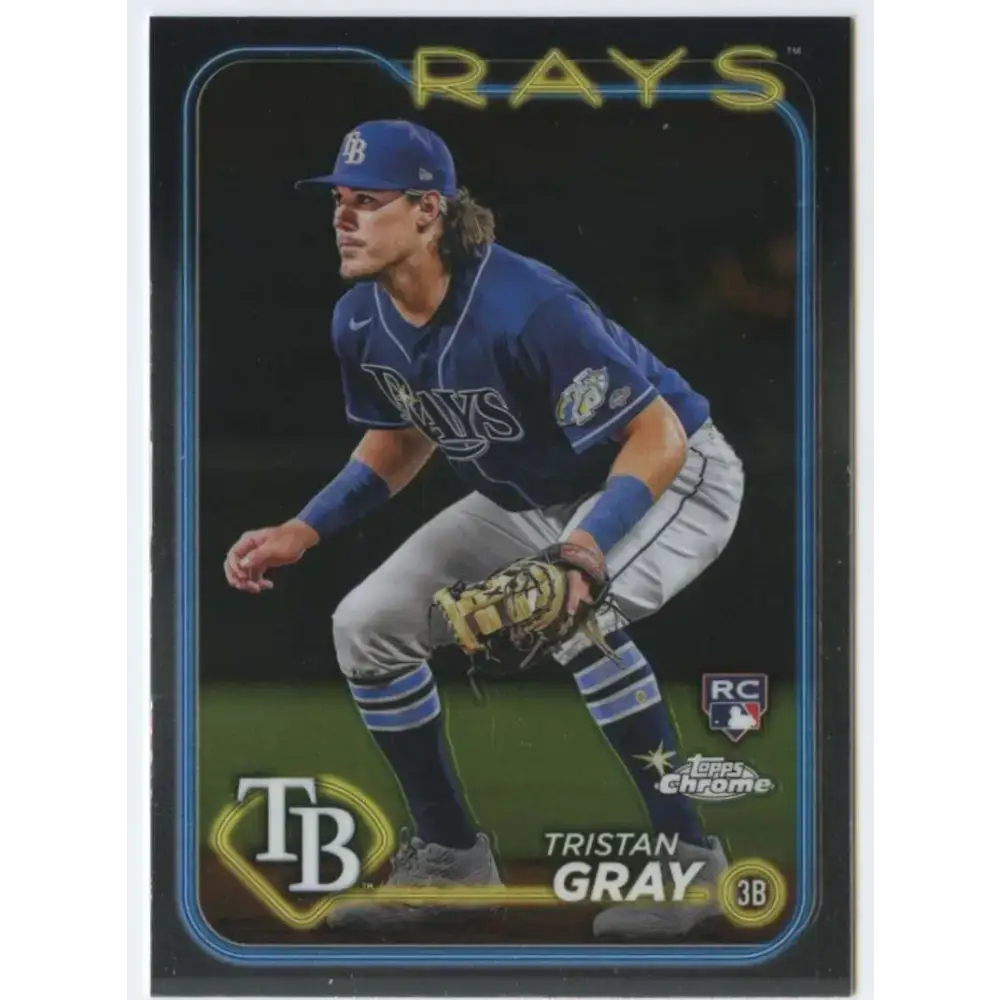 2024 Topps Chrome #8 Tristan Gray NM-MT RC Rookie Tampa Bay Rays Baseball Card - Baseball Card Single