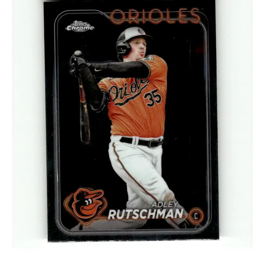 2024 Topps Chrome #80 Adley Rutschman NM-MT Baltimore Orioles Baseball Card - Baseball Card Single