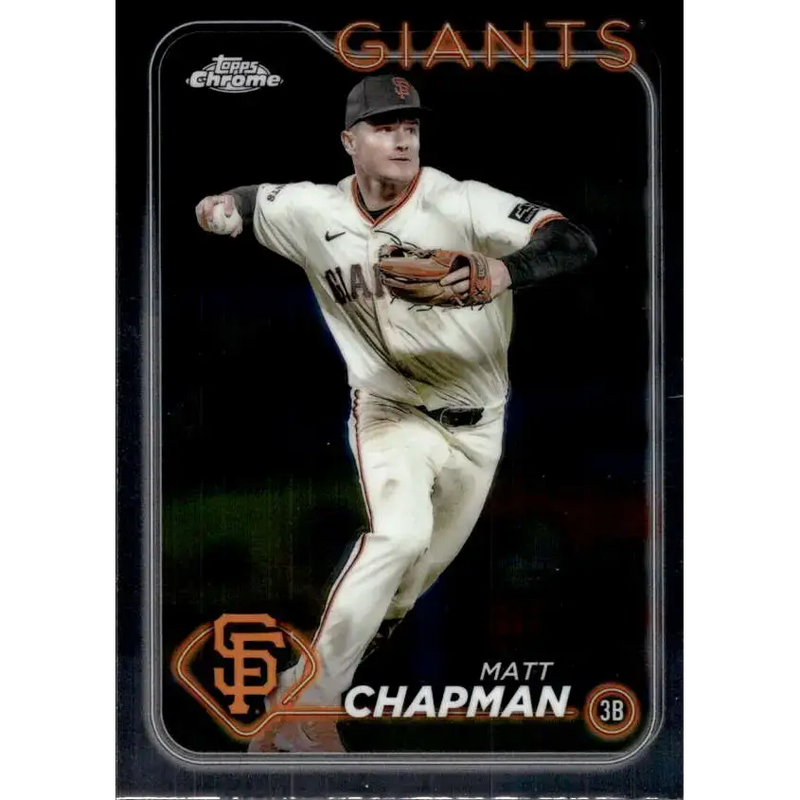 2024 Topps Chrome #81 Matt Chapman NM-MT San Francisco Giants Baseball Card - Baseball Card Single