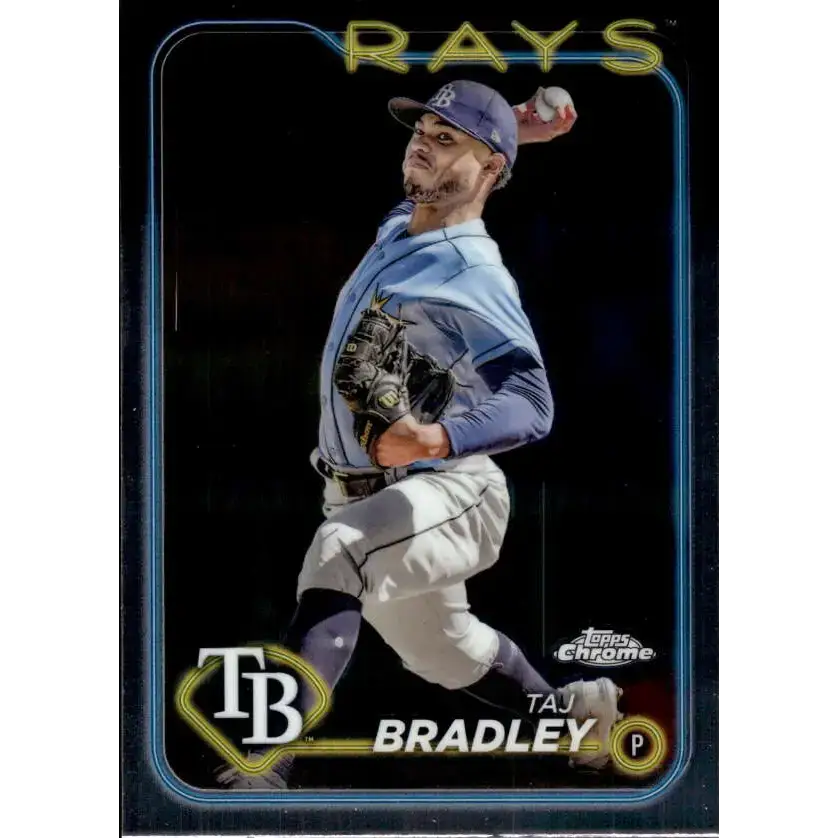 2024 Topps Chrome #83 Taj Bradley NM-MT Tampa Bay Rays Baseball Card - Baseball Card Single