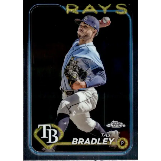 2024 Topps Chrome #83 Taj Bradley NM-MT Tampa Bay Rays Baseball Card - Baseball Card Single