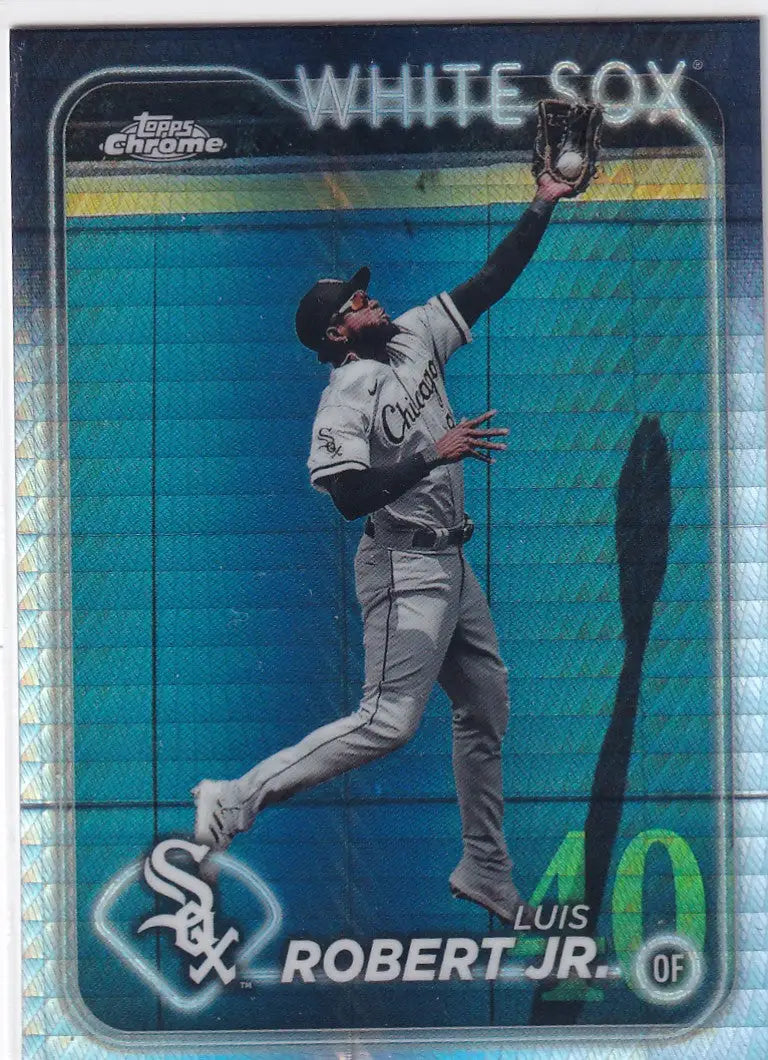2024 TOPPS CHROME #86 LUIS ROBERT JR HYPER- CHICAGO WHITE SOX - Baseball Card Single