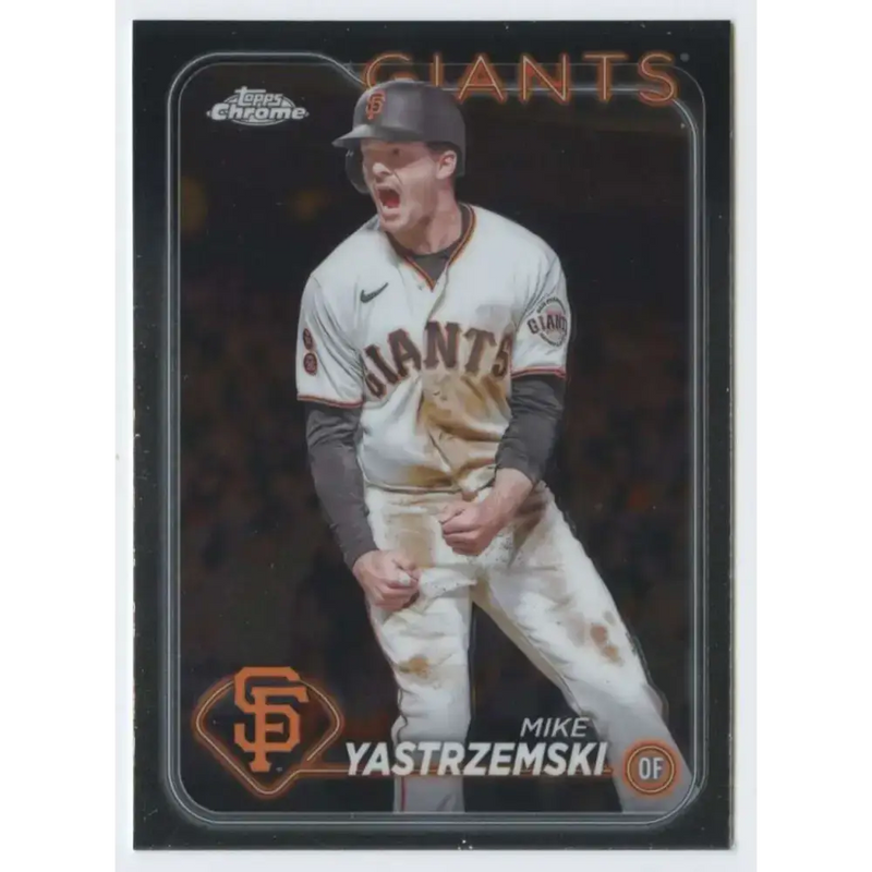 2024 Topps Chrome #87 Mike Yastrzemski NM-MT San Francisco Giants Baseball Card - Baseball Card Single