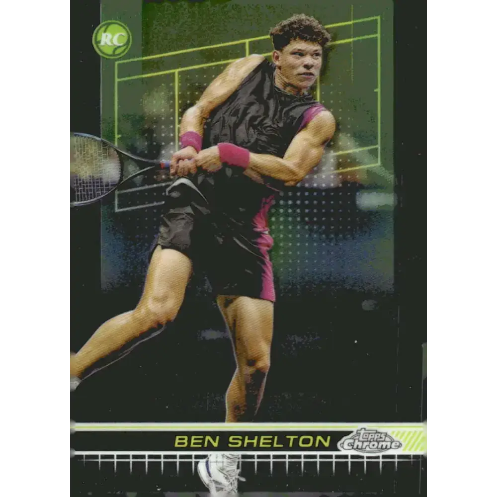 2024 Topps Chrome #89 Ben Shelton EX Excellent RC Rookie Tennis Card - Sports Memorabilia