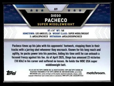 2024 Topps Chrome #89 Diego Pacheco Prism Refractor - Other
