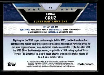 2024 Topps Chrome #92 Erika Cruz - Other