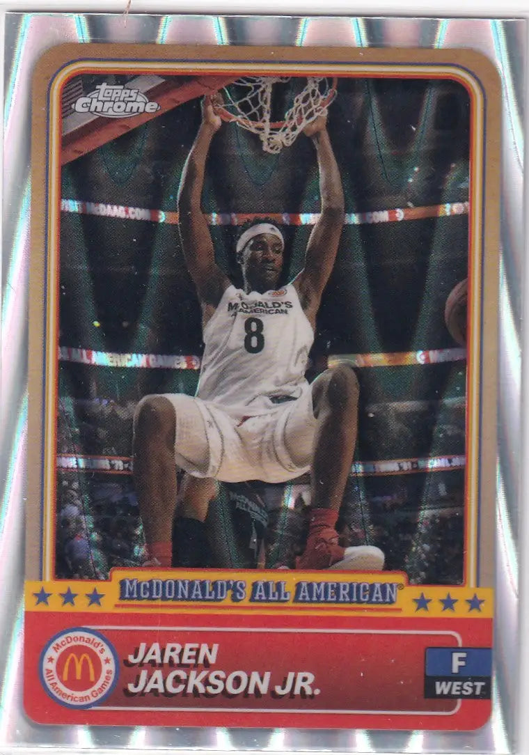 2024 TOPPS CHROME #94 JAREN JACKSON RAY WAVE- MEMPHIS GRIZZLIES - Basketball Card Single
