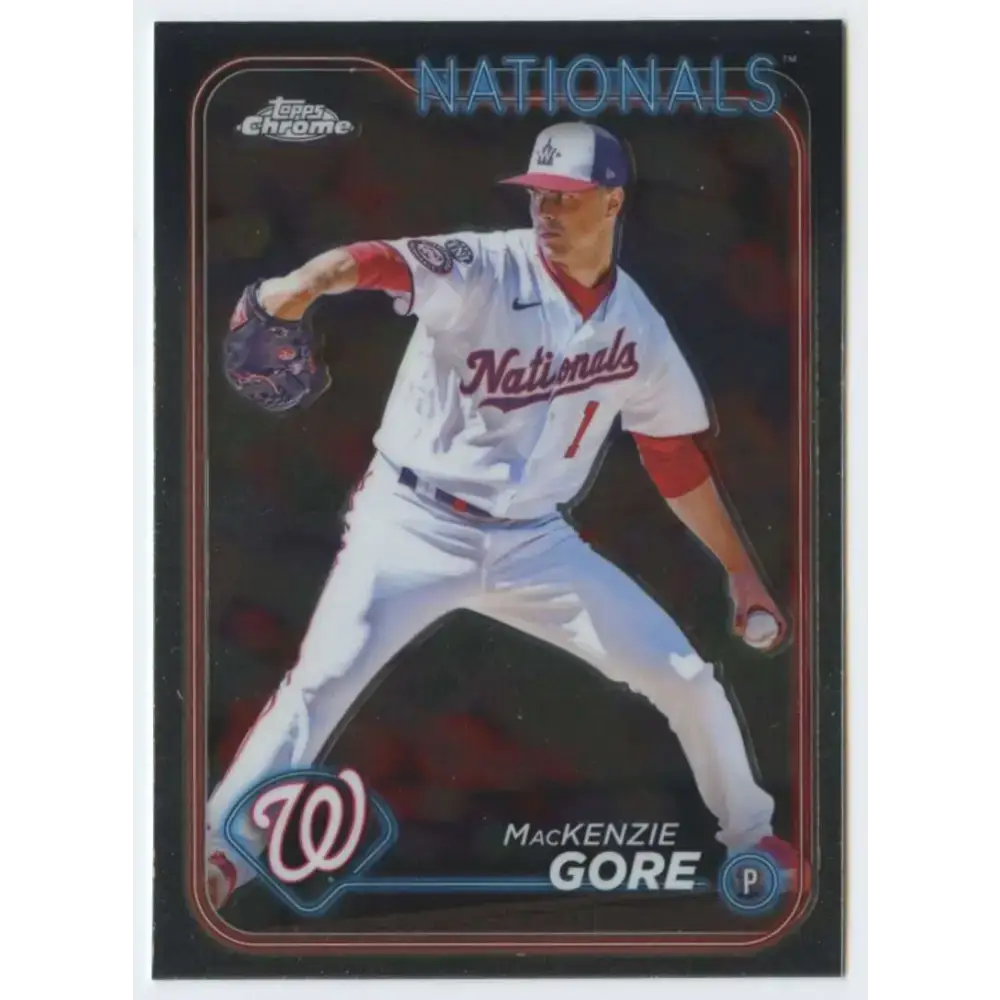 2024 Topps Chrome #94 MacKenzie Gore NM-MT Washington Nationals Baseball Card - Baseball Card Single