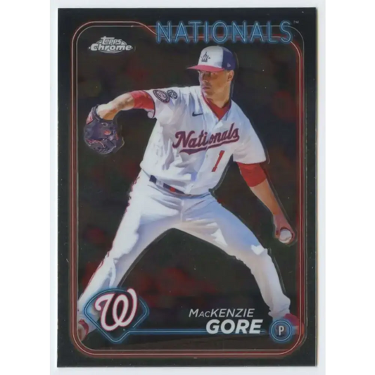 2024 Topps Chrome #94 MacKenzie Gore NM-MT Washington Nationals Baseball Card - Baseball Card Single
