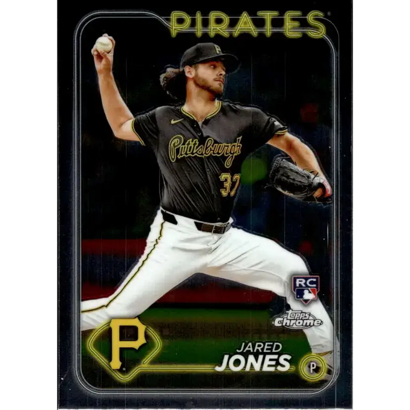 2024 Topps Chrome #96 Jared Jones NM-MT RC Rookie Pittsburgh Pirates Baseball Card - Baseball Card Single