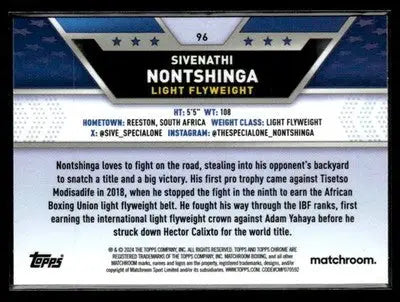 2024 Topps Chrome #96 Sivenathi Nontshinga - Other