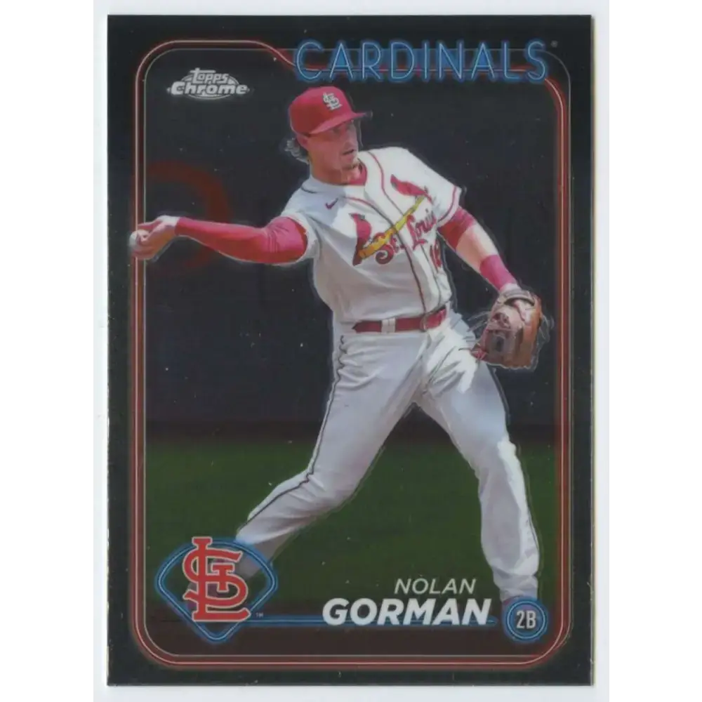 2024 Topps Chrome #97 Nolan Gorman NM-MT St Louis Cardinals Baseball Card - Baseball Card Single
