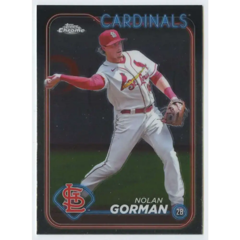 2024 Topps Chrome #97 Nolan Gorman NM-MT St Louis Cardinals Baseball Card - Baseball Card Single