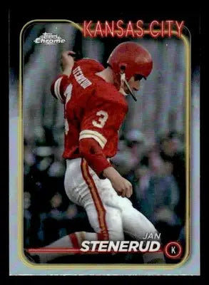 2024 Topps Chrome #98 Jan Stenerud Refractor - Football Card Single