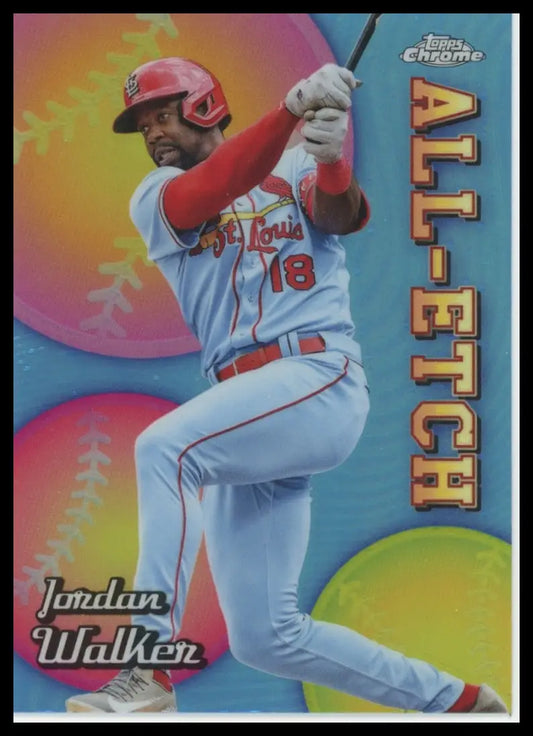 2024 Topps Chrome - Chrome All-Etch Jordan Walker CAE-23 Cardinals Baseball NM - Baseball Card Single