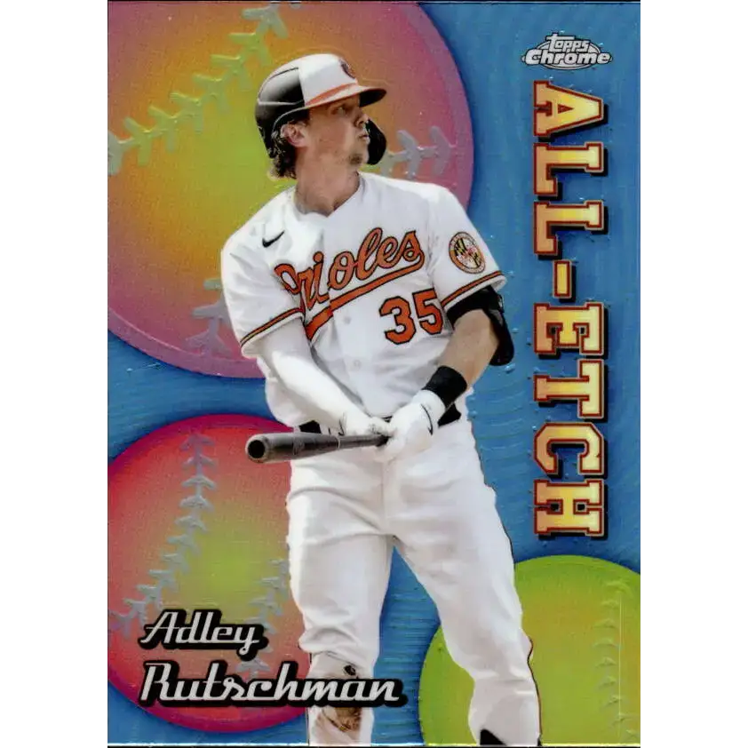 2024 Topps Chrome All Etch Refractor #CAE-10 Adley Rutschman NM-MT Baltimore Orioles Baseball Card - Baseball Card