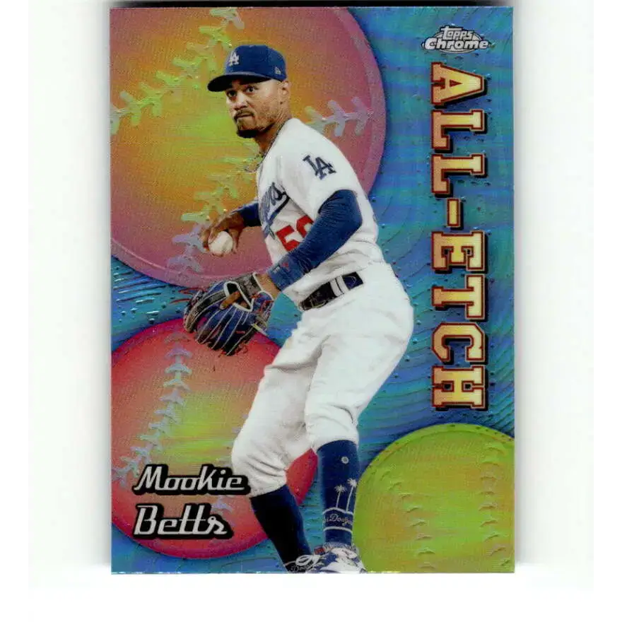 2024 Topps Chrome All Etch Refractor #CAE-13 Mookie Betts NM-MT Los Angeles Dodgers Baseball Card - Baseball Card Single