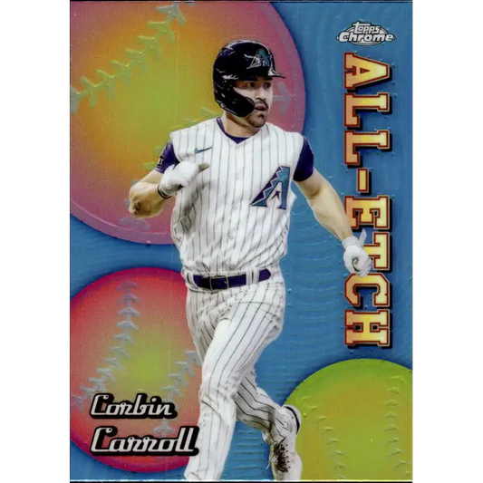 2024 Topps Chrome All Etch Refractor #CAE-15 Corbin Carroll NM-MT Arizona Diamondbacks Baseball Card - Baseball Card