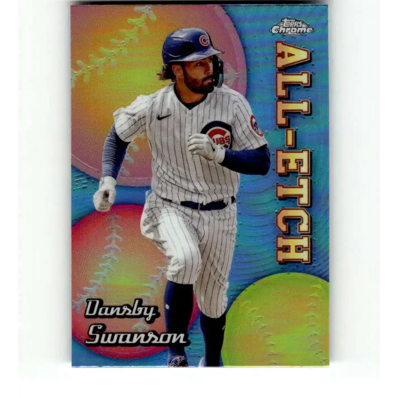 2024 Topps Chrome All Etch Refractor #CAE-18 Dansby Swanson NM-MT Chicago Cubs Baseball Card - Baseball Card Single