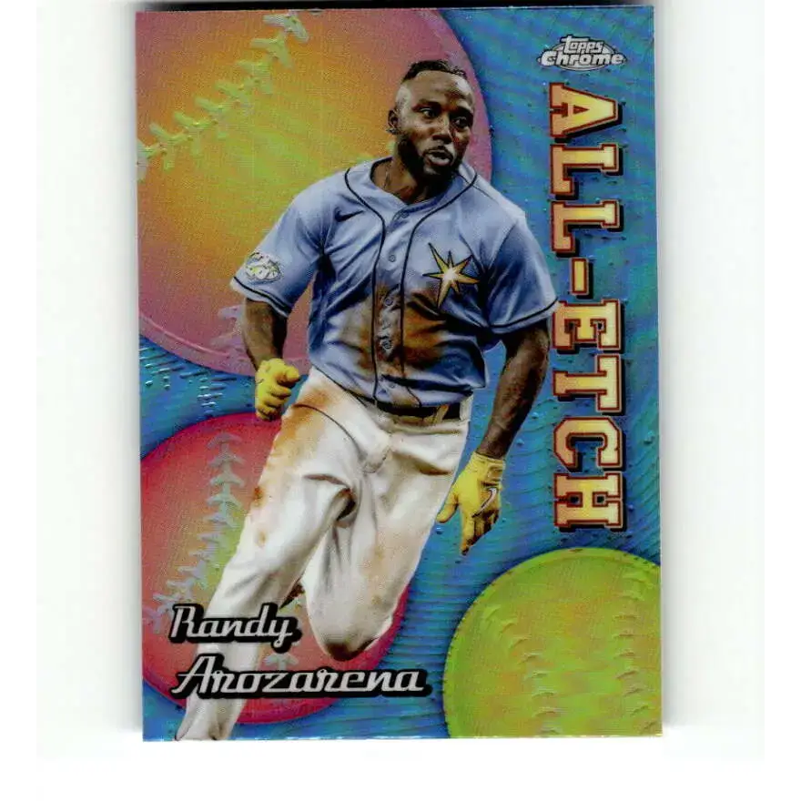 2024 Topps Chrome All Etch Refractor #CAE-21 Randy Arozarena NM-MT Tampa Bay Rays Baseball Card - Baseball Card Single