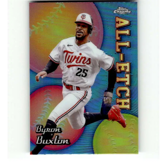 2024 Topps Chrome All Etch Refractor #CAE-24 Byron Buxton NM-MT Minnesota Twins Baseball Card - Baseball Card Single