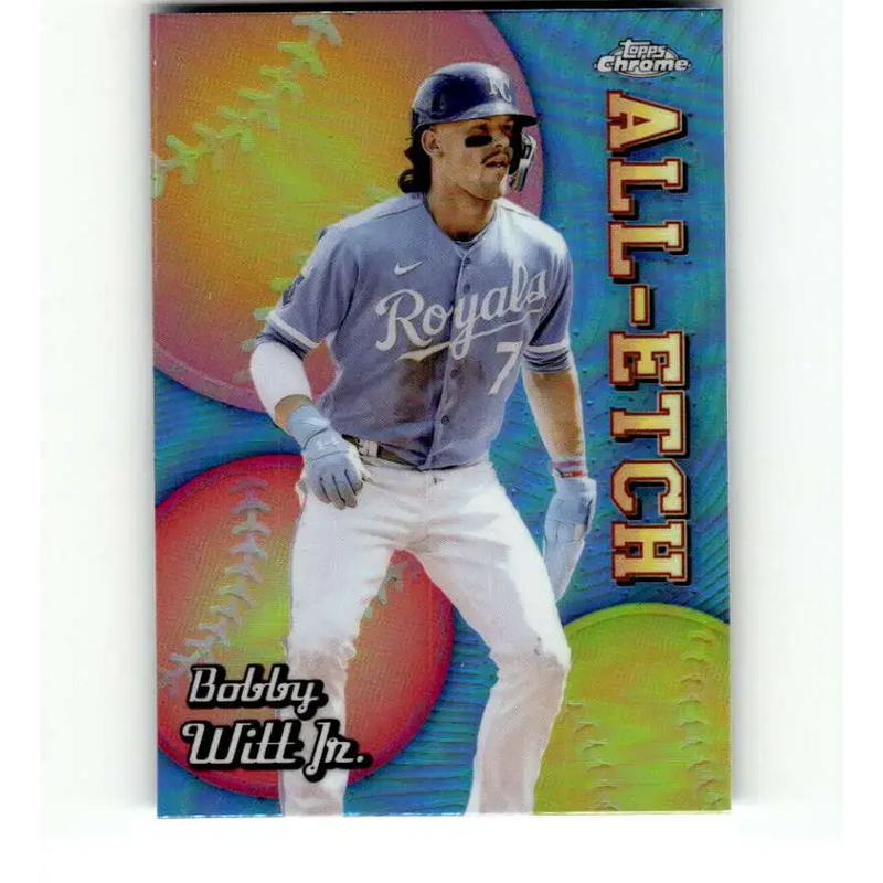 2024 Topps Chrome All Etch Refractor #CAE-25 Bobby Witt Jr. NM-MT Kansas City Royals Baseball Card - Baseball Card