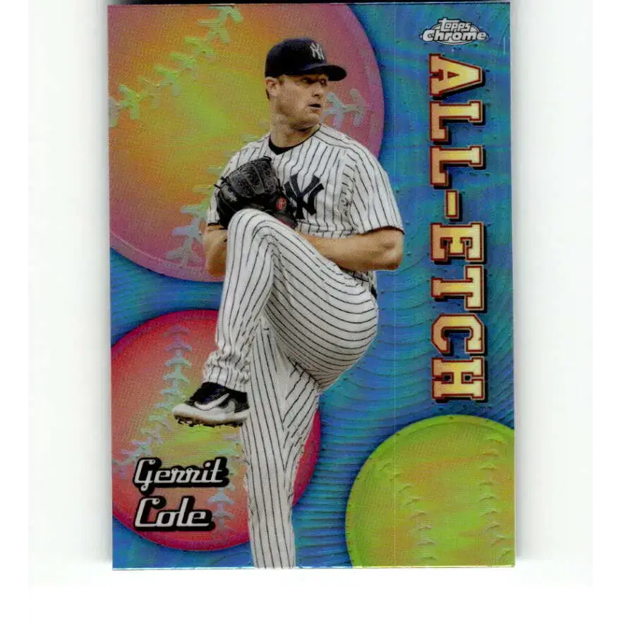 2024 Topps Chrome All Etch Refractor #CAE-4 Gerrit Cole NM-MT New York Yankees Baseball Card - Baseball Card