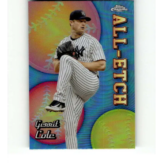 2024 Topps Chrome All Etch Refractor #CAE-4 Gerrit Cole NM-MT New York Yankees Baseball Card - Baseball Card Single